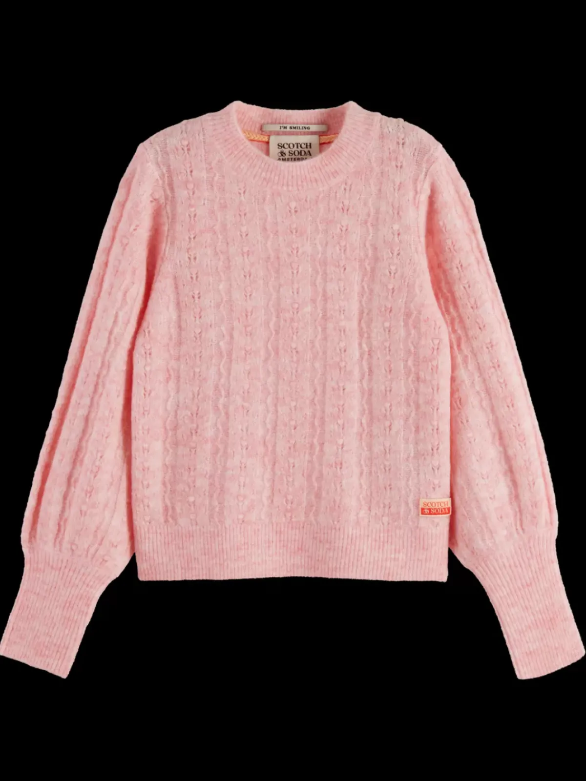Fashion SPACE DYED LIGHTWEIGHT AJOUR KNIT Kids Knitwear