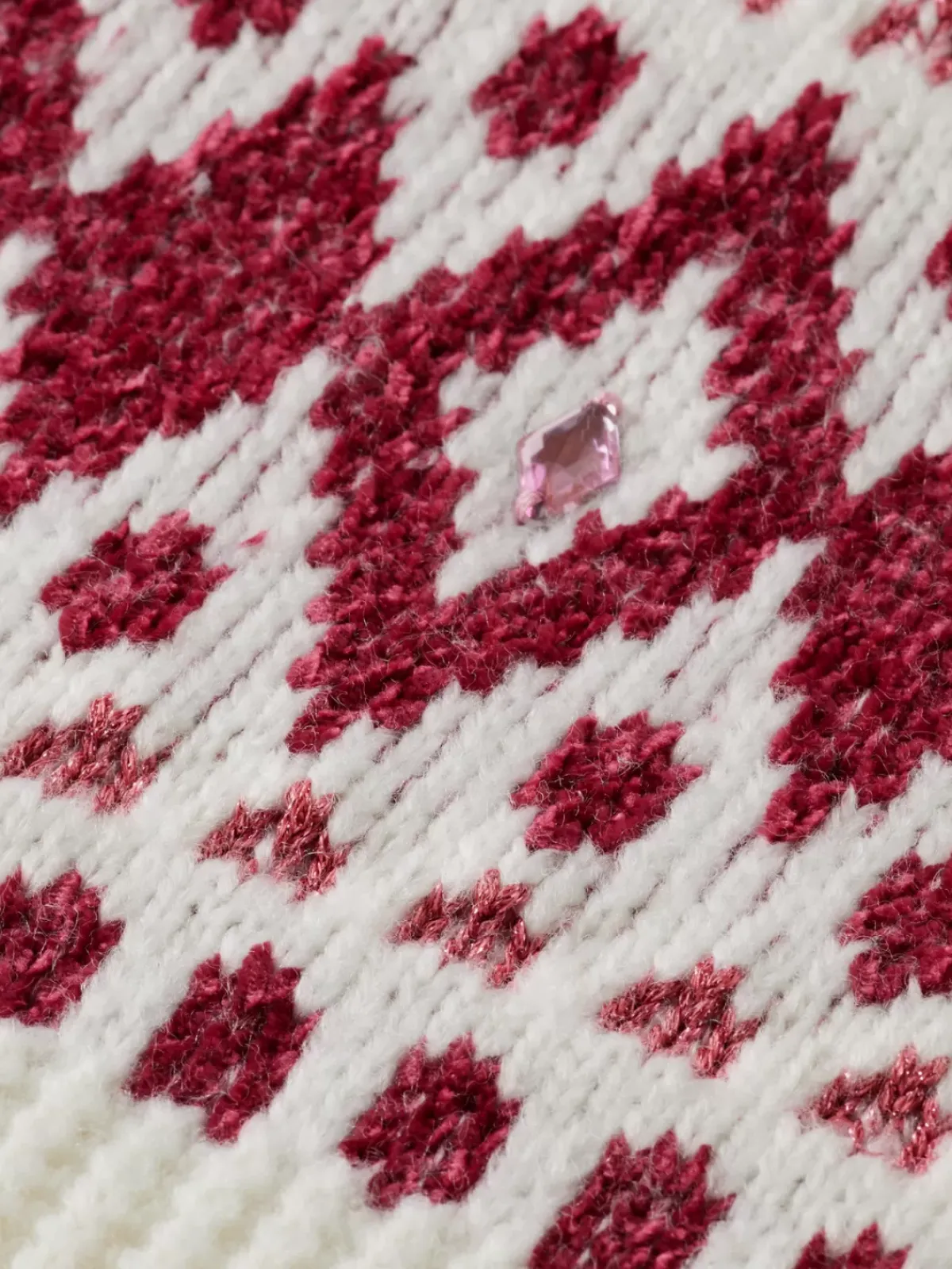 Discount SPARKLY FAIR ISLE PULLOVER Kids Knitwear
