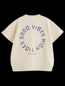 Sale SPLIT HEM GRAPHIC SWEATSHIRT Women Tops & T-shirts|Sweatshirts & Hoodies