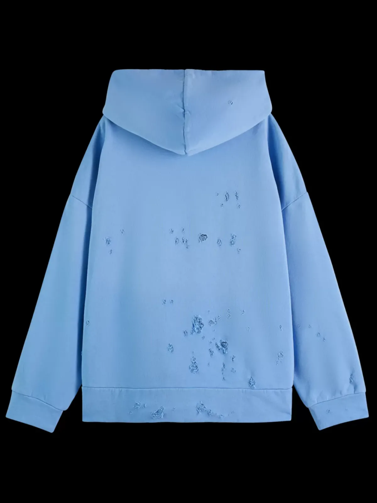 Discount SPRAYED HOODIE WITH DESTROYED DETAILS Women Sweatshirts & Hoodies