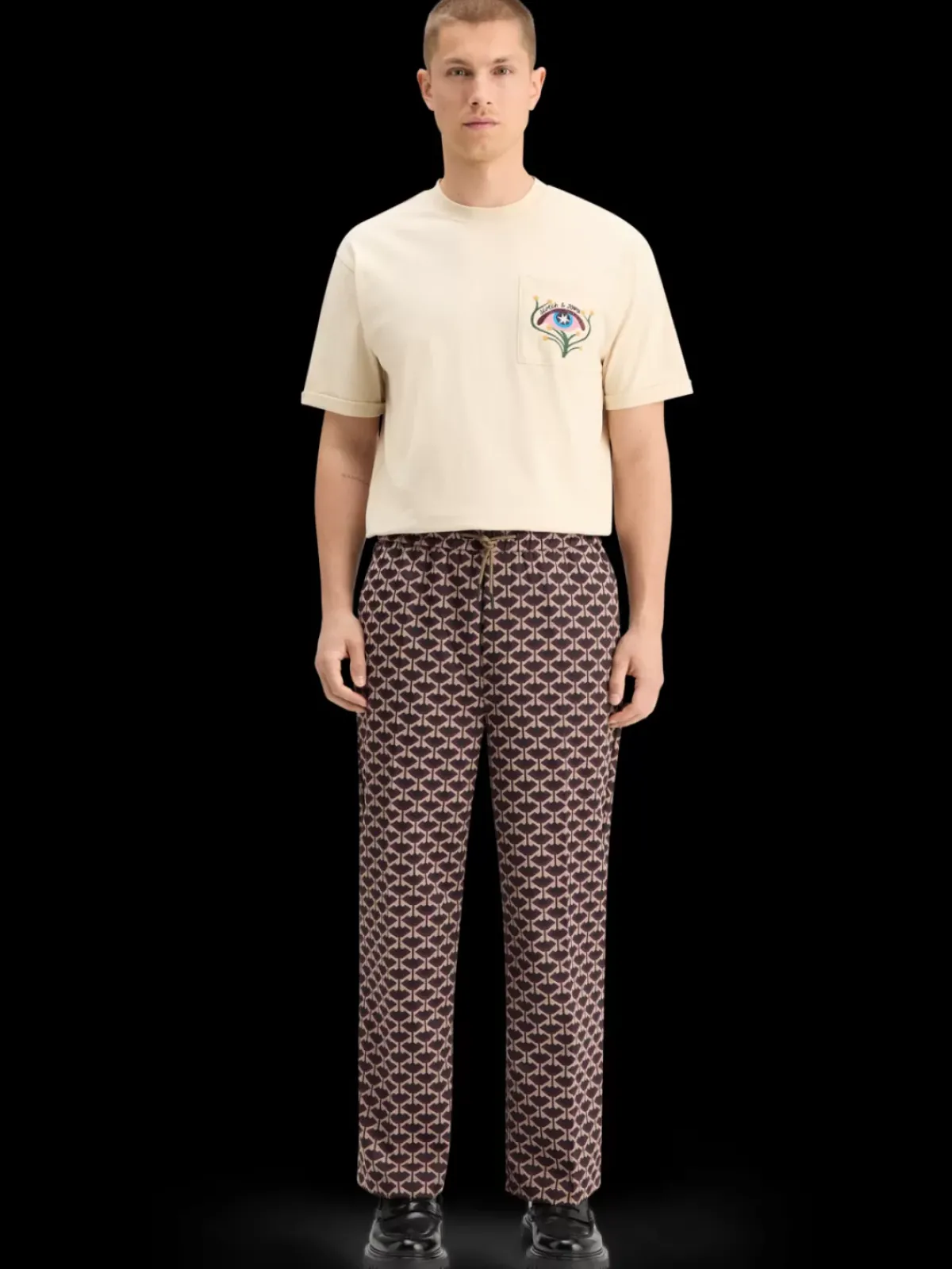Online STRAIGHT FIT JACQUARD JOGGER Pants