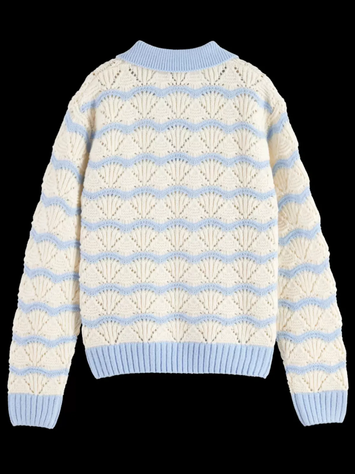 Hot STRIPE BOXY PULLOVER WITH COLLAR Kids Knitwear