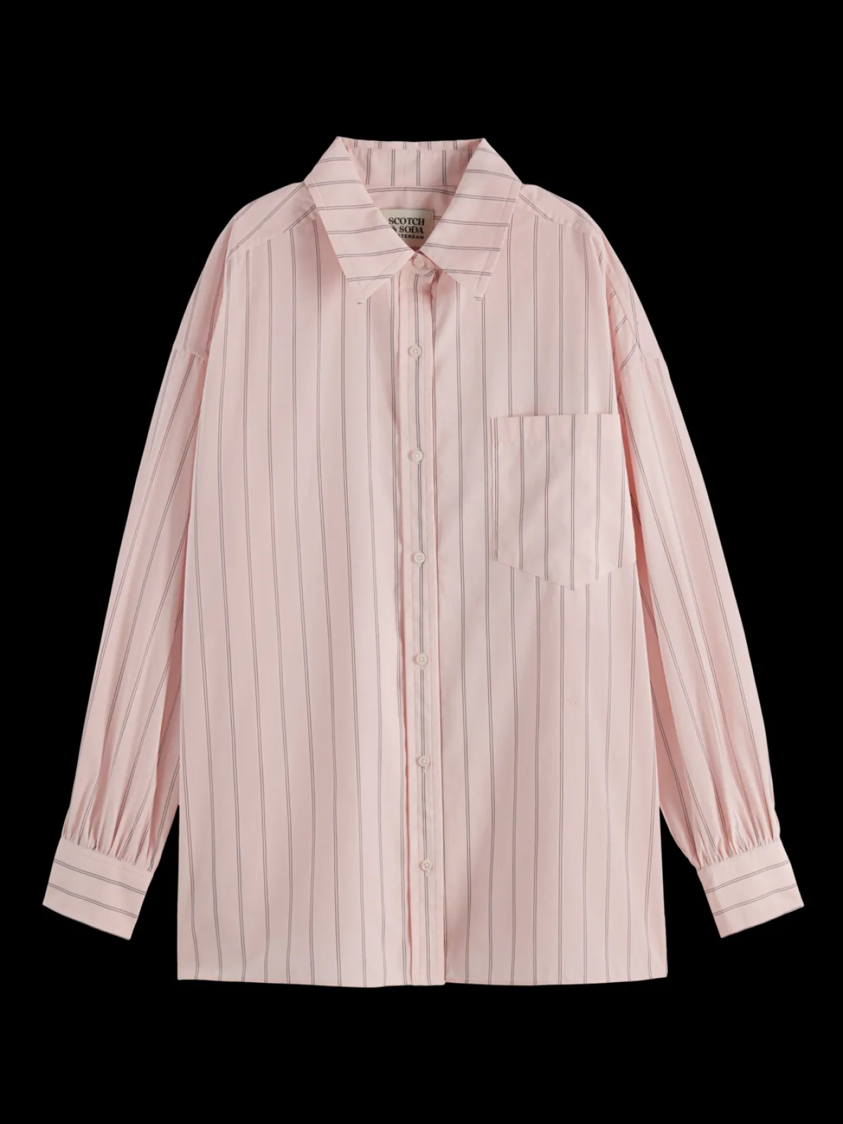 Outlet Striped Girlfriend Poplin Shirt Women Blouses & Shirts