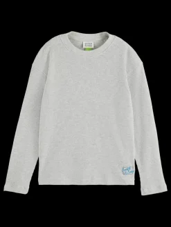 Outlet STRUCTURED LONG-SLEEVED T-SHIRT Kids/BOY T-shirts