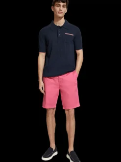 New Stuart- garment-dyed pima cotton chino short Shorts