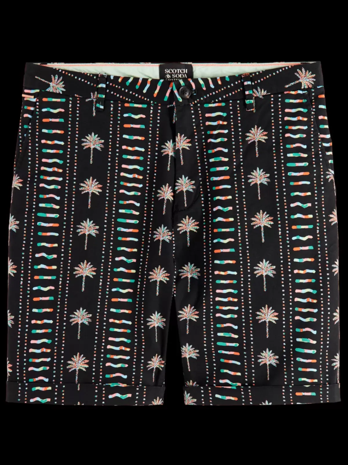 New Stuart- printed stretch-cotton chino short Shorts
