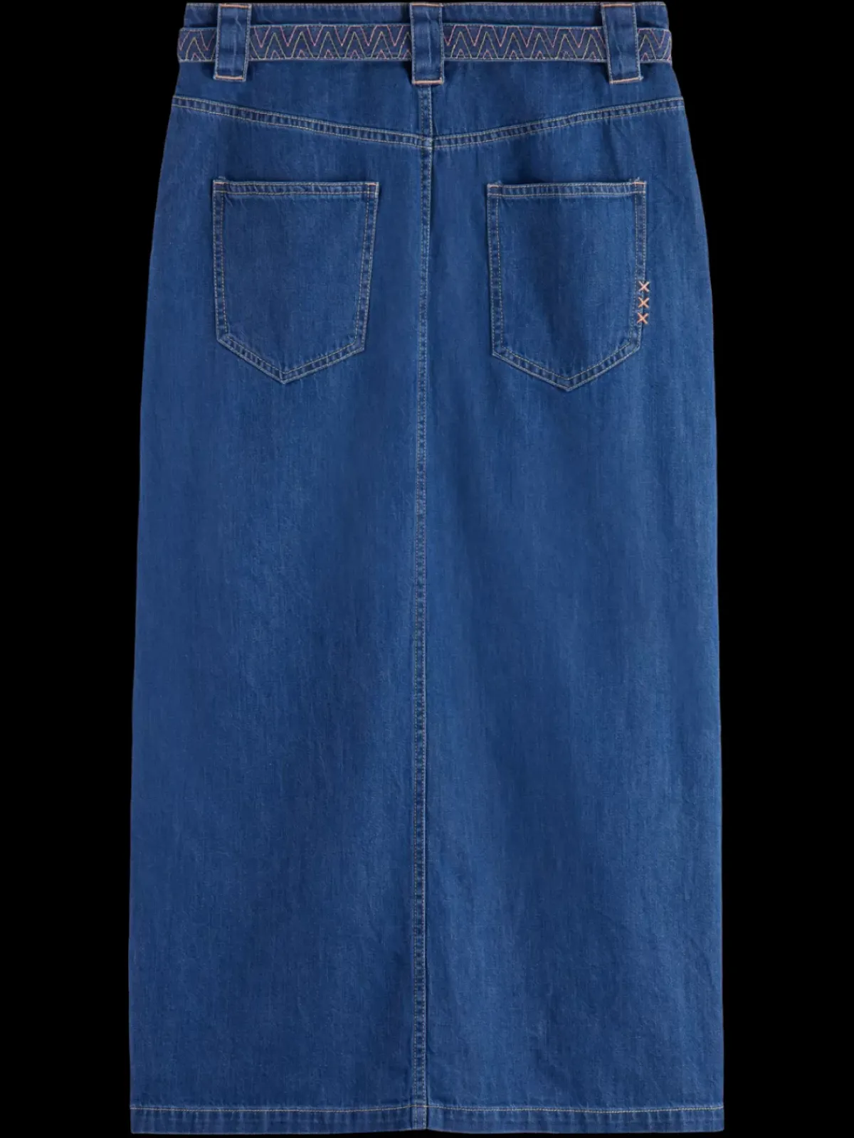 Clearance SUMMERY SKIRT WITH BELT - WASHED INDIGO Women Skirts & Shorts