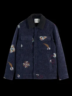 Hot SWIRL POETRY JACQUARD TRUCKER Jackets & Coats