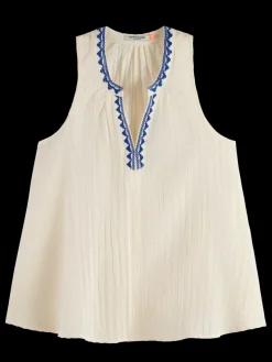 New TANK TOP WITH TAPE DETAIL Women Tops & T-shirts