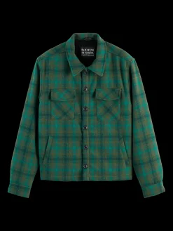 Hot TEDDY LINED CHECKED OVERSHIRT Jackets & Coats