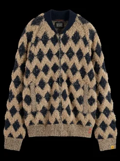 Hot TEXTURED JACQUARD BOMBER Knitwear