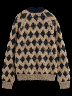 Hot TEXTURED JACQUARD BOMBER Knitwear