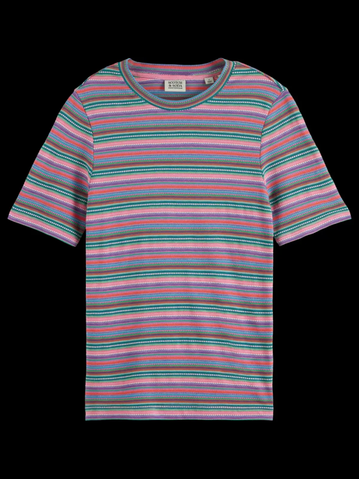Outlet TEXTURED STRIPE SLIM FIT T-SHIRT Women Tops & T-shirts