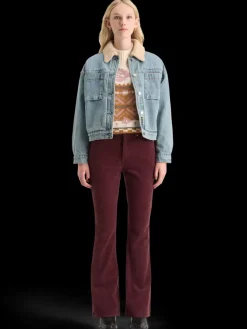 Fashion THE CHARM CLASSIC FLARED JEANS IN COLOURED STRETCH CORDUROY Women Jeans