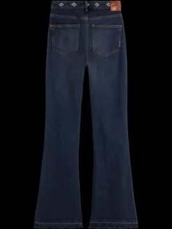 New THE CHARM FLARED JEANS WITH EMBROIDERY DETAILS - ROAD TRIP Women Jeans