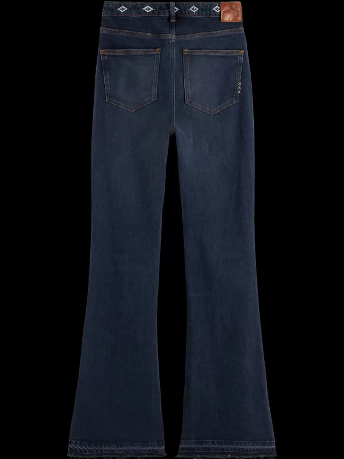 New THE CHARM FLARED JEANS WITH EMBROIDERY DETAILS - ROAD TRIP Women Jeans