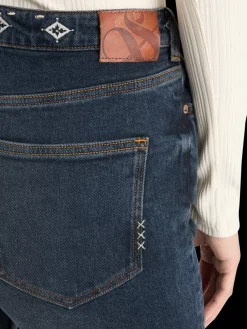 New THE CHARM FLARED JEANS WITH EMBROIDERY DETAILS - ROAD TRIP Women Jeans