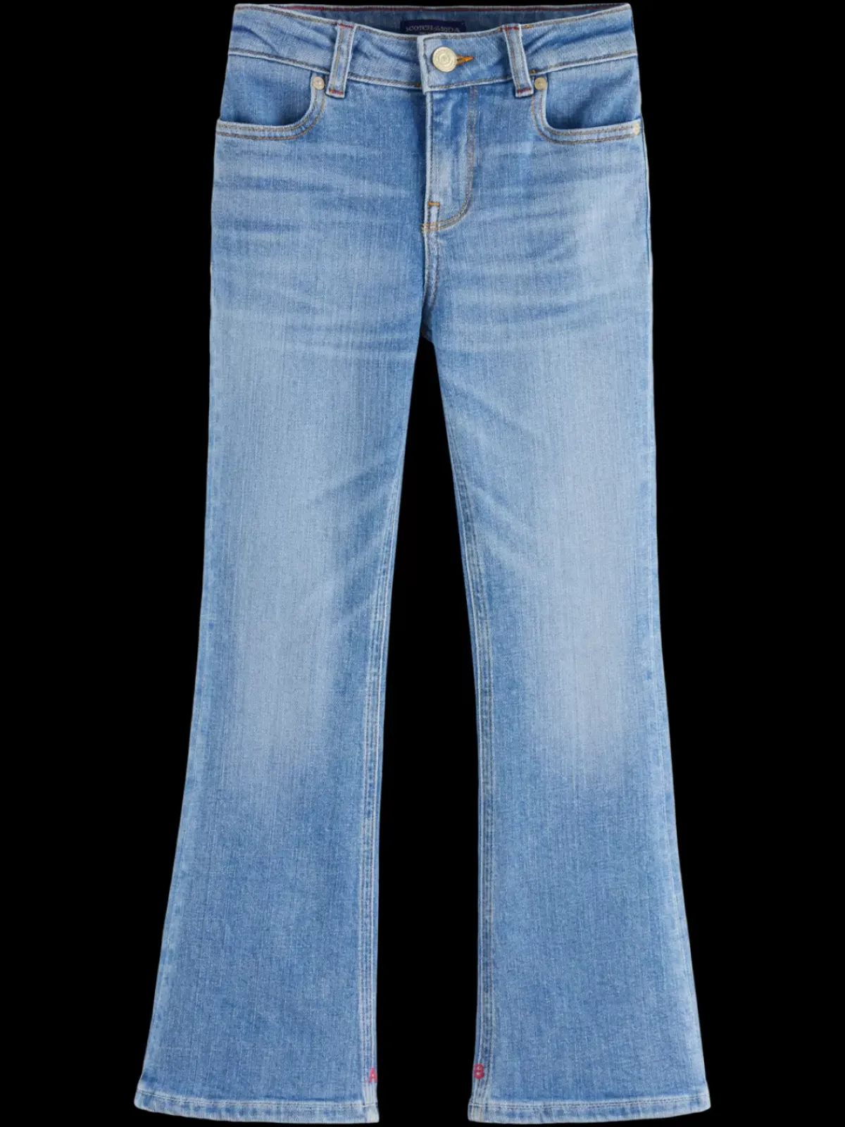 Online The charm high-rise classic flared jeans - sea and sky Kids Jeans