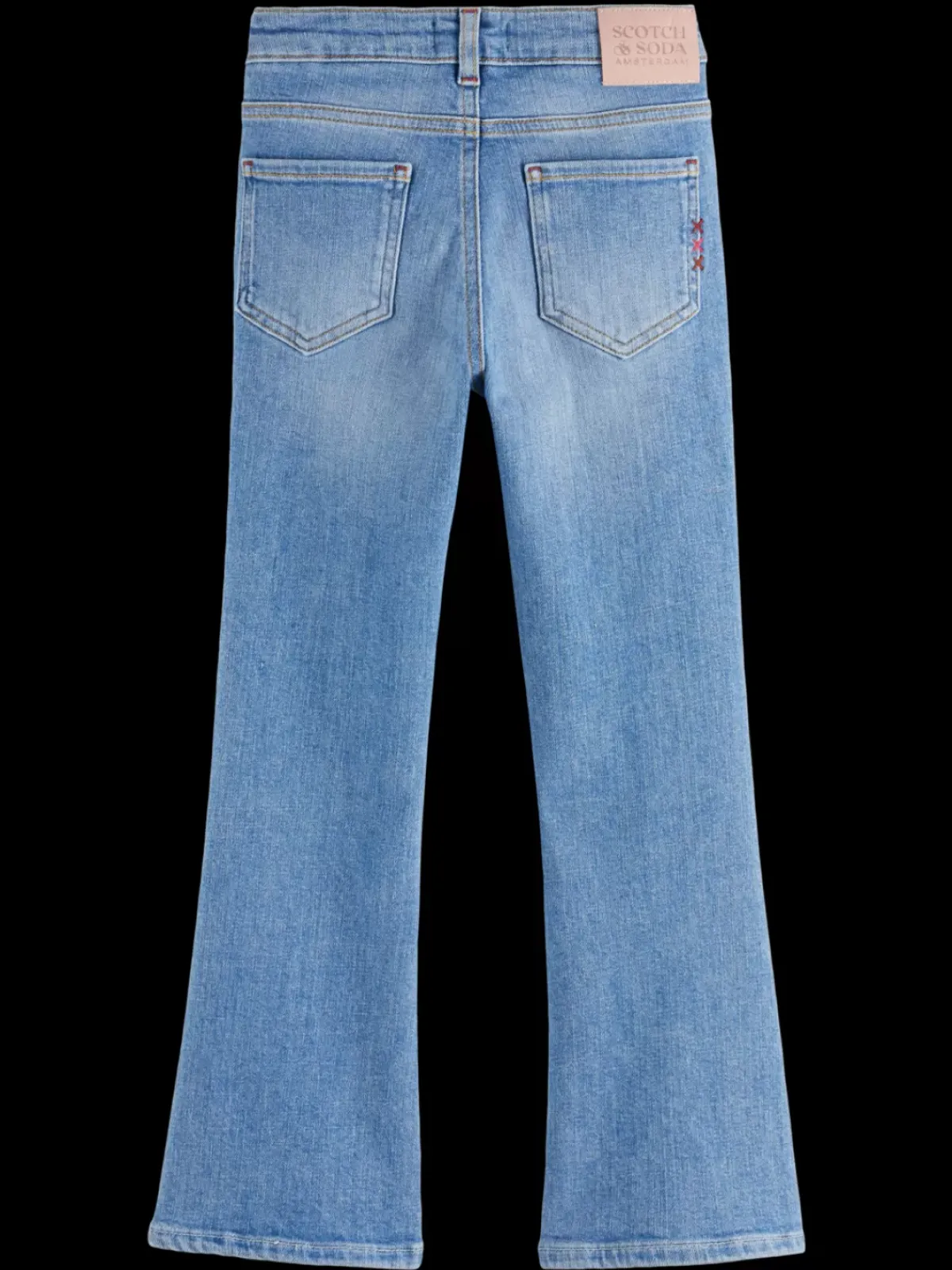 Online The charm high-rise classic flared jeans - sea and sky Kids Jeans