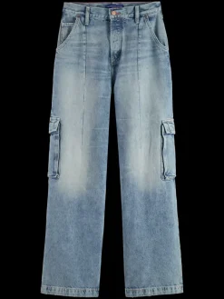 New The deep low rise loose cargo jeans -rolling road Women Jeans