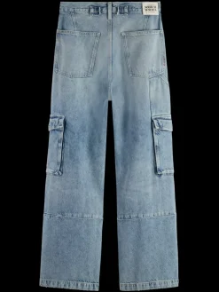 New The deep low rise loose cargo jeans -rolling road Women Jeans