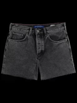 Discount THE RAY 5 POCKET LOW RISE DENIM SHORT - WASHED BLACK Women Skirts & Shorts
