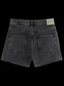 Discount THE RAY 5 POCKET LOW RISE DENIM SHORT - WASHED BLACK Women Skirts & Shorts