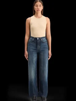 Clearance THE RIPPLE AUTHENTIC STRAIGHT JEANS  LUX BLUE Women Jeans