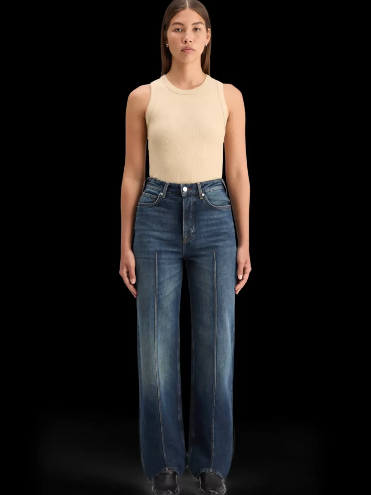 Clearance THE RIPPLE AUTHENTIC STRAIGHT JEANS LUX BLUE Women Jeans