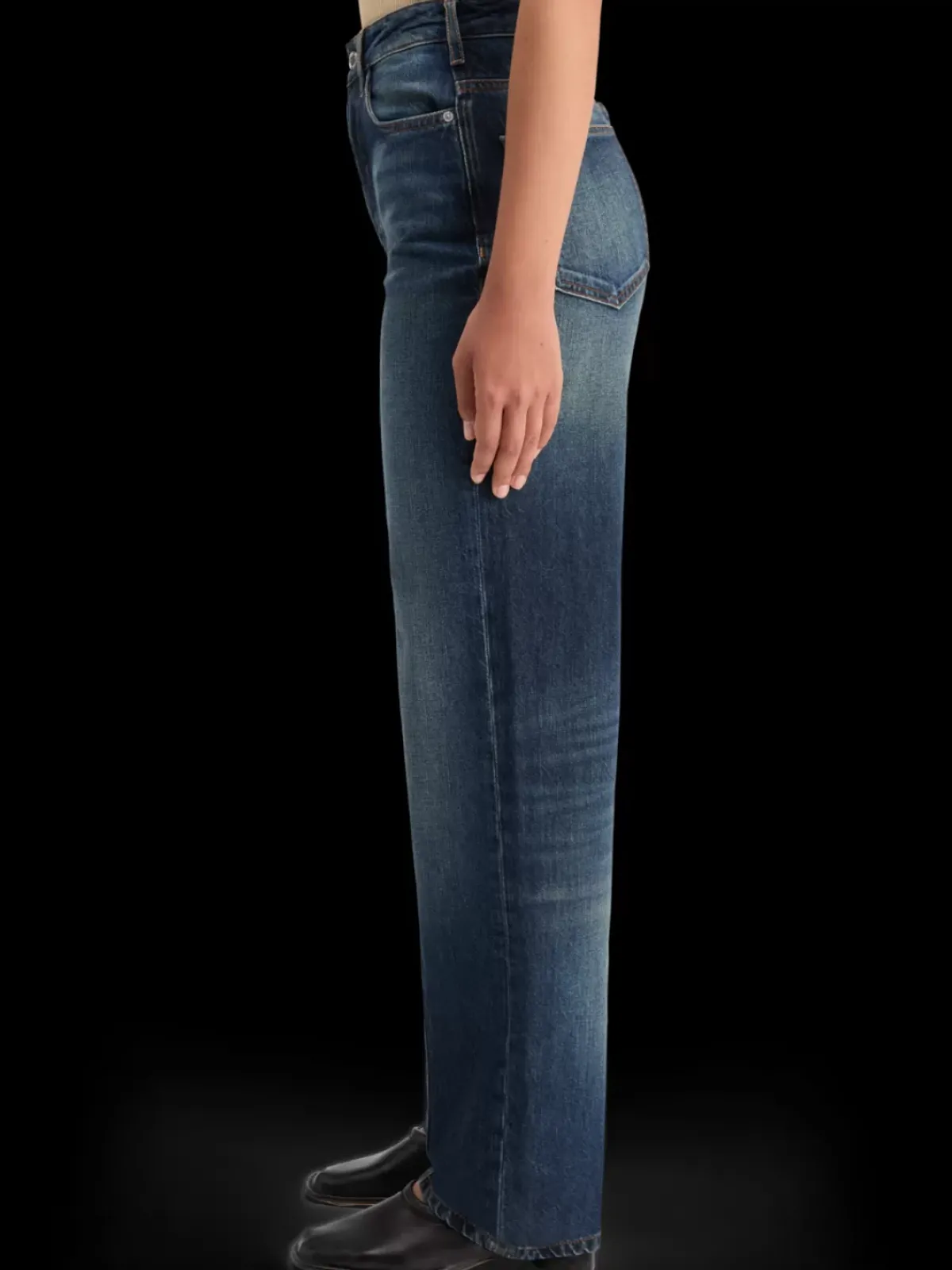 Clearance THE RIPPLE AUTHENTIC STRAIGHT JEANS LUX BLUE Women Jeans