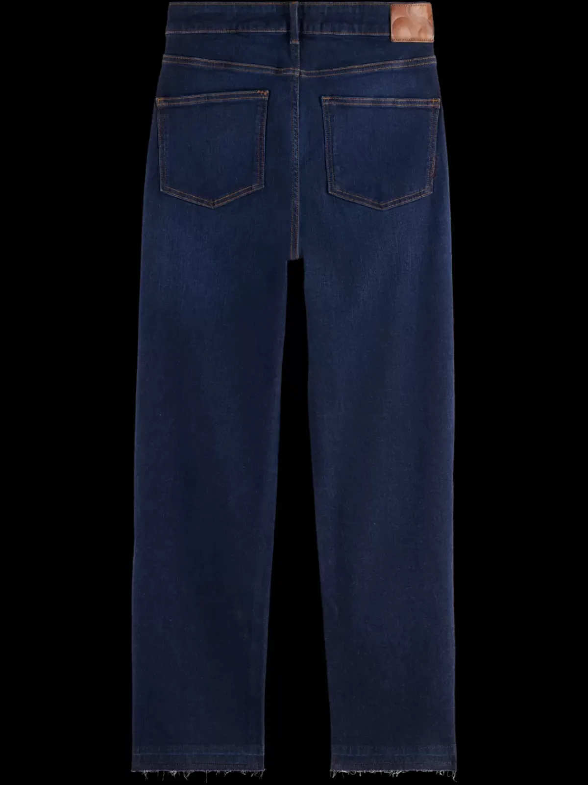 Best THE SKY STRAIGHT JEANS WITH EXPOSED FLY BEATEN BLUE Women Jeans