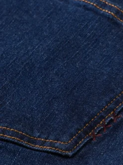 Best THE SKY STRAIGHT JEANS WITH EXPOSED FLY BEATEN BLUE Women Jeans