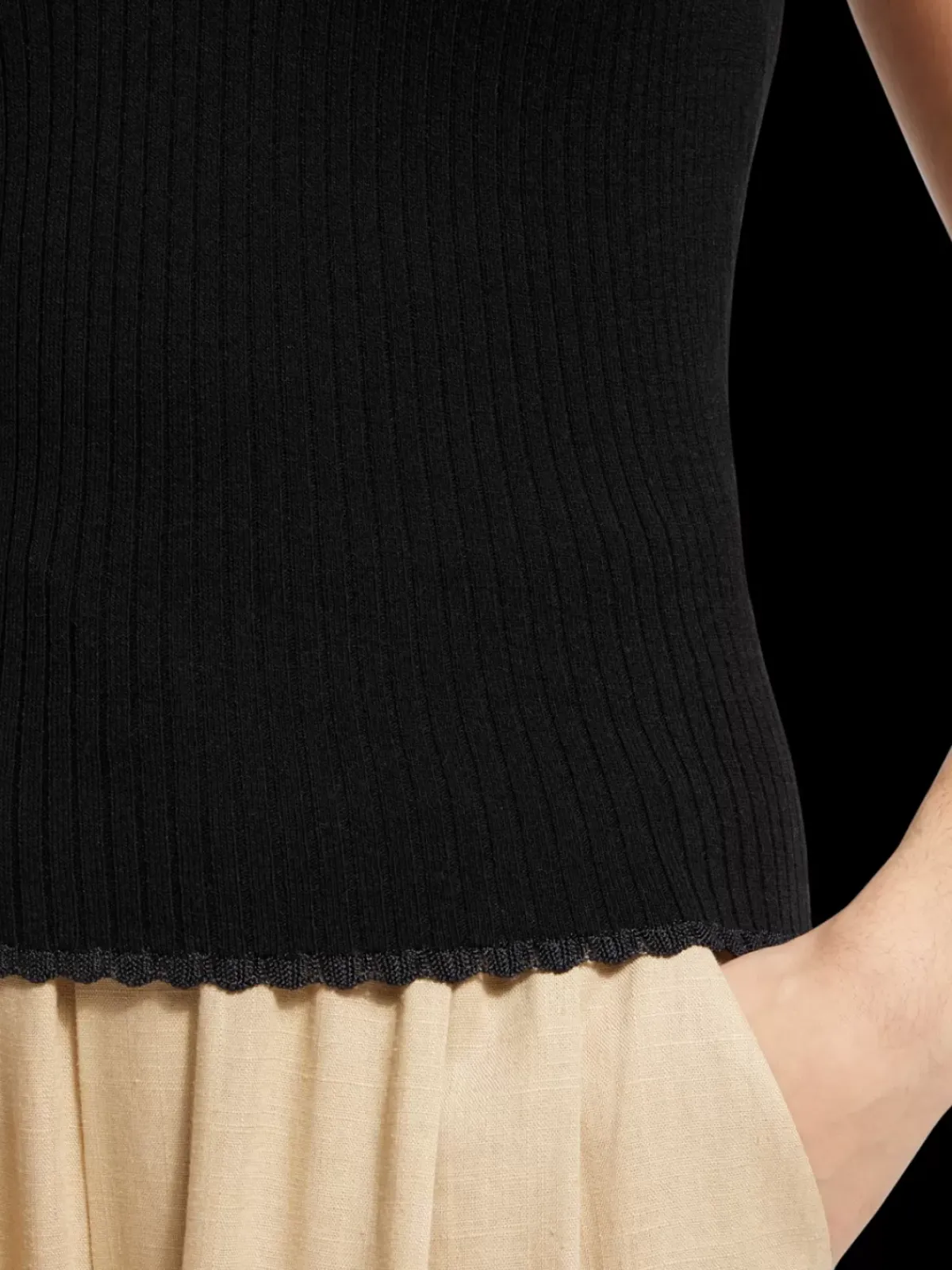 Online TIE BACK KNITTED TANK Women Tops & T-shirts