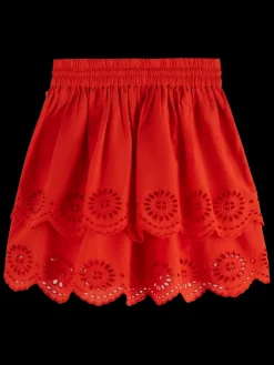 Fashion Tiered broderie anglaise skirt Kids Skirts & Shorts
