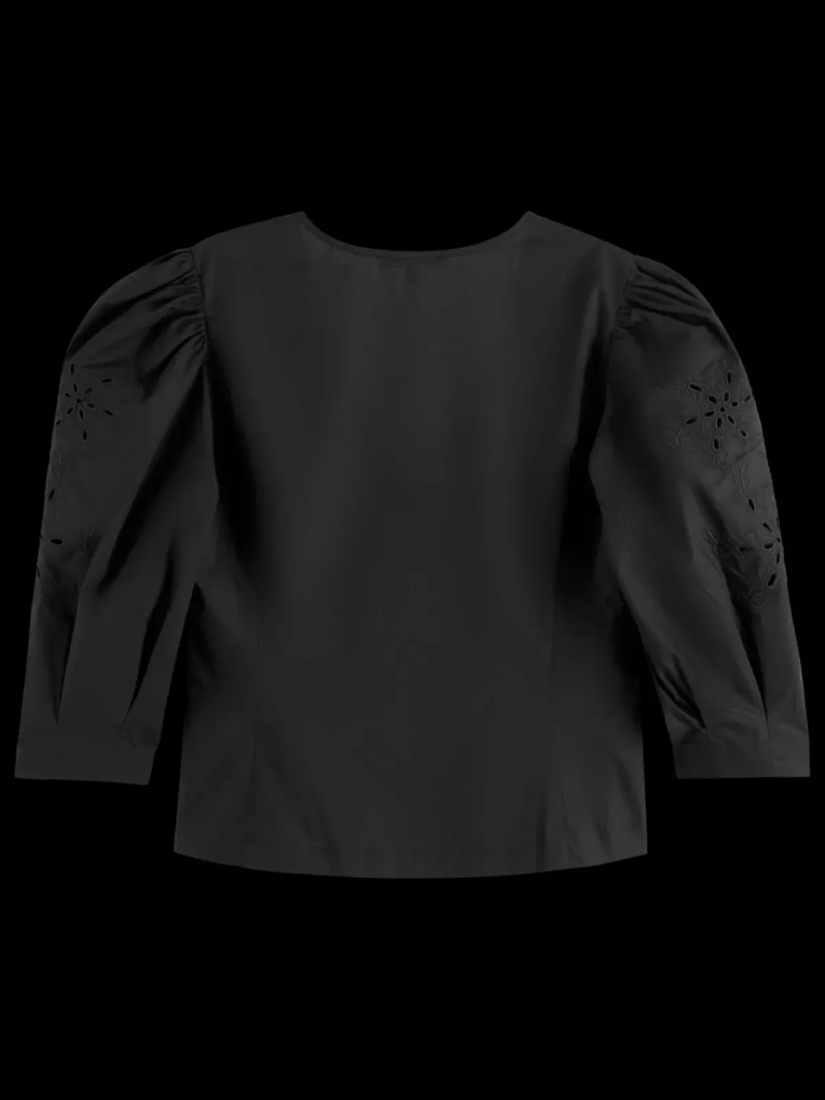 Discount TOP WITH BRODERIE ANGLAISE SLEEVE Women Tops & T-shirts