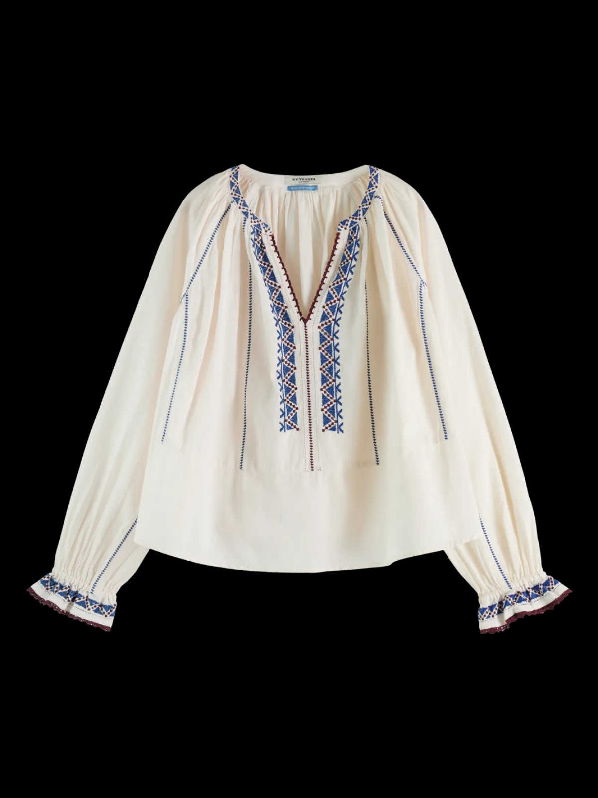 Online Top with embroidery details Women Tops & T-shirts|Blouses & Shirts