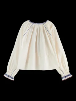 Online Top with embroidery details Women Tops & T-shirts|Blouses & Shirts