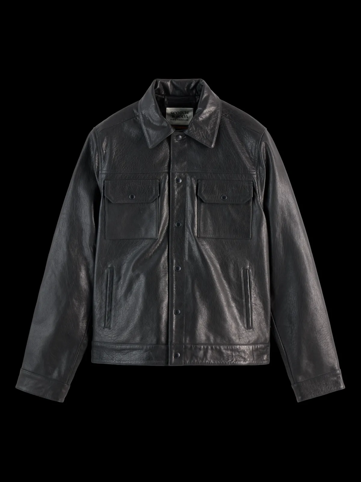 Online TRUCKER LEATHER JACKET Jackets & Coats