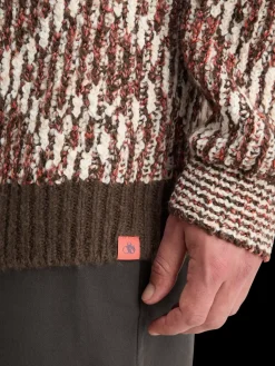 Online TURTLE NECK JACQUARD EXTRA DROPPED SHOULDER SWEATER Knitwear