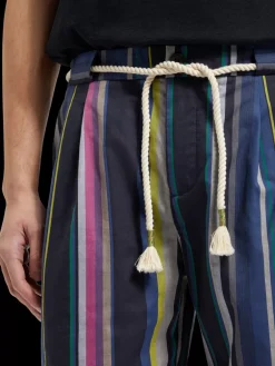 New Twilt - blanket-striped cotton-twill short Shorts