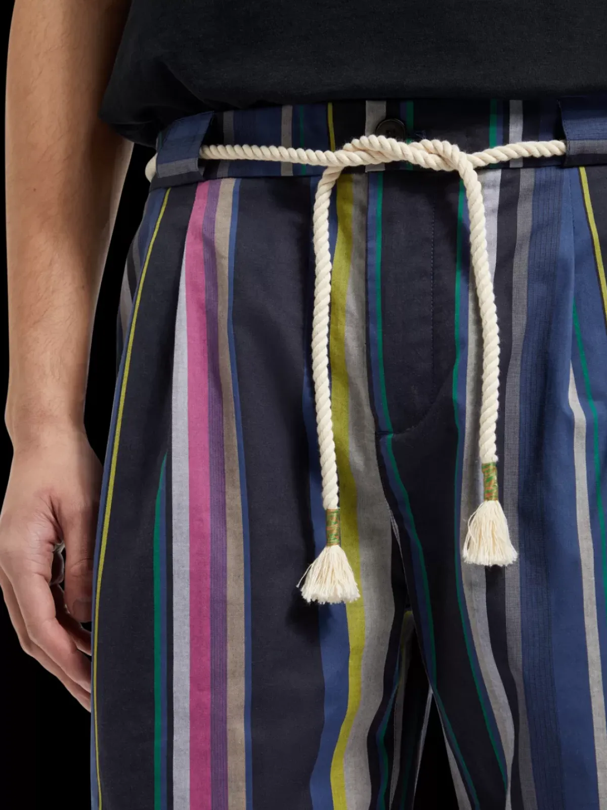 New Twilt - blanket-striped cotton-twill short Shorts
