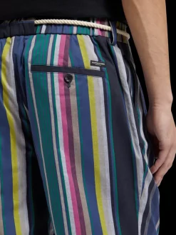 New Twilt - blanket-striped cotton-twill short Shorts