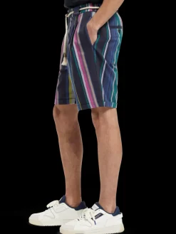 New Twilt - blanket-striped cotton-twill short Shorts