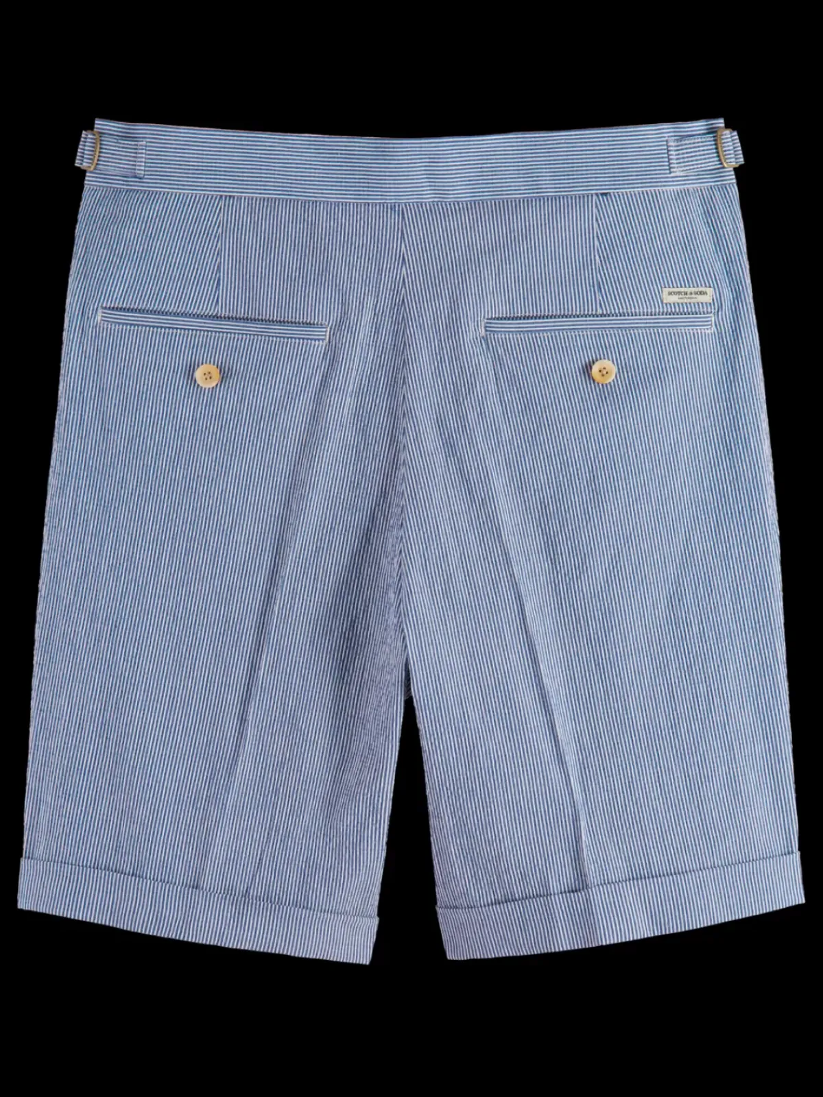 Discount Twilt- striped cotton-blend pleated seersucker short Shorts