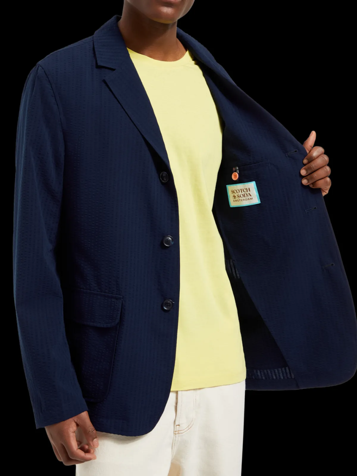 Outlet Unconstructed seersucker blazer Blazers & Waistcoats|Jackets & Coats