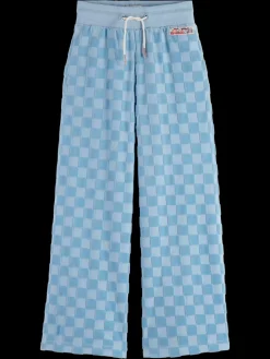 Discount VELOUR CHECKERBOARD JOGGER Kids Pants