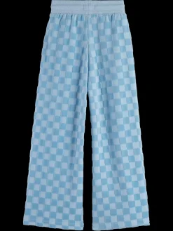 Discount VELOUR CHECKERBOARD JOGGER Kids Pants