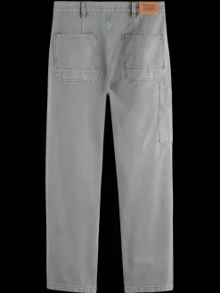 Clearance Verve - acid washed cotton-blend worker pant Pants