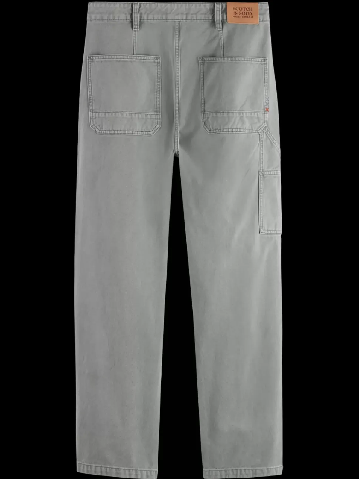 Clearance Verve - acid washed cotton-blend worker pant Pants