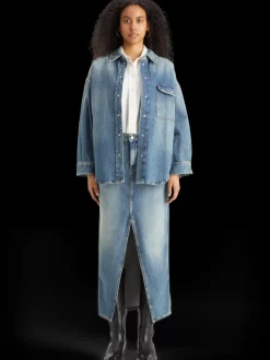 Best Vintage washed denim overshirt - frisco nights Women Tops & T-shirts